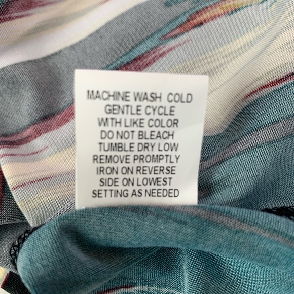 NY Collection Abstract Fit & Flare Dress NWOT - Picture 8 of 8